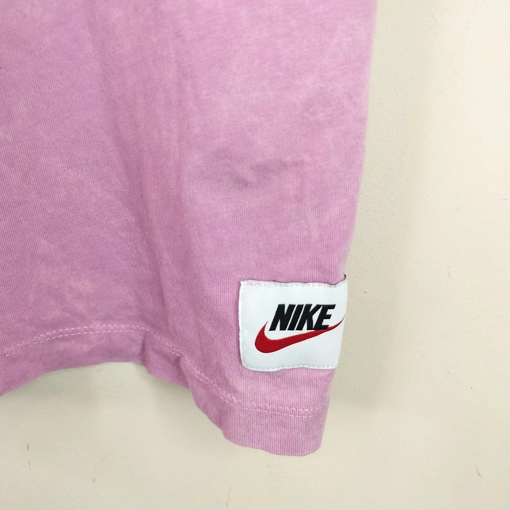Nike Graphic Tee Kids XL Superhero Swoosh Pink Cotton T-Shirt Unisex